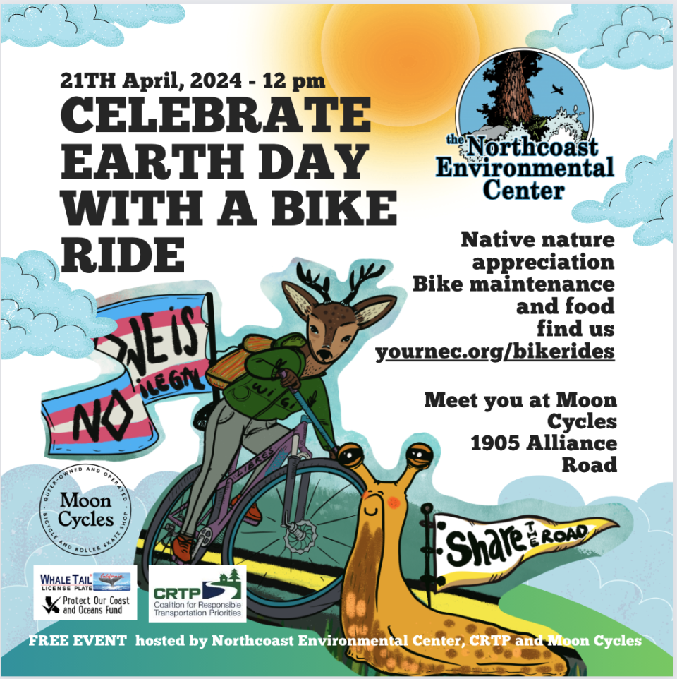 Celebrate Earth Day with a Bike Ride April 21 12 p.m.