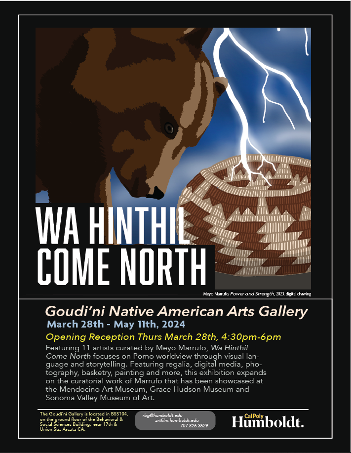 Wa Hinthil Come North Exhibit Goudi'ni Native Amercian Arts Gallery March 28 - May 11