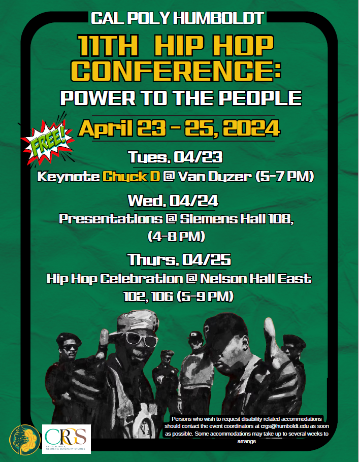 The 11th Hip Hop Conference Schedule April 23 to 25 Keynote Chuck D