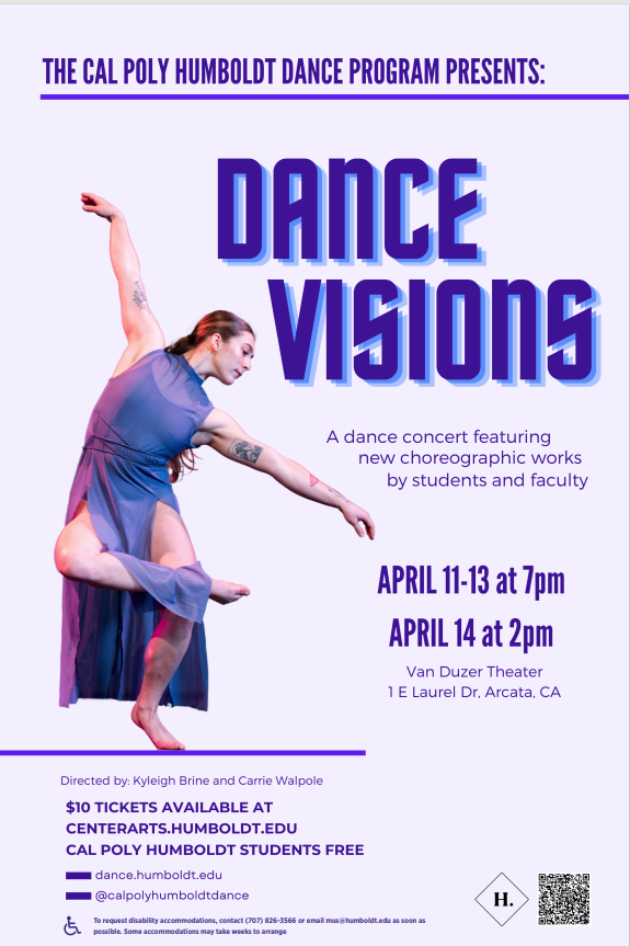 Dance Visions April 11 - 14 Van Duzer Theater