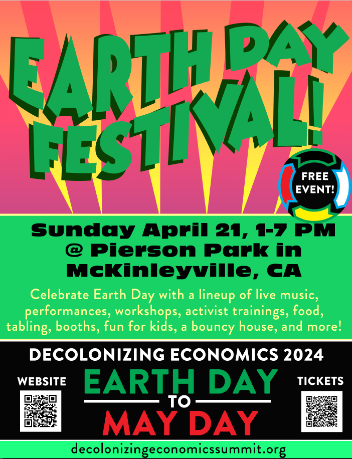 Earth Day Festival Sunday April 21 Pierson Park McKinleyville CA