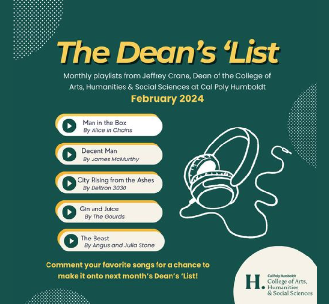 Social Media Post The Deans List Call for Music Suggestions