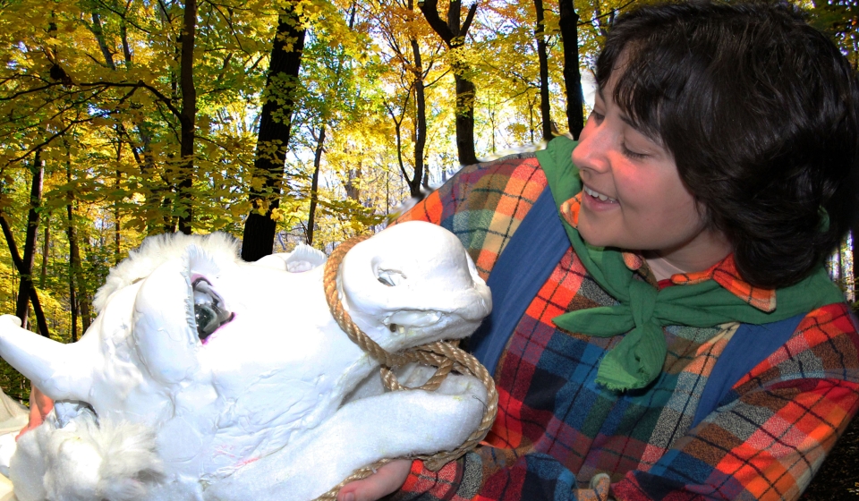 Jack (Ash Quintana) with Milky White (photo credit: Rae Robison)