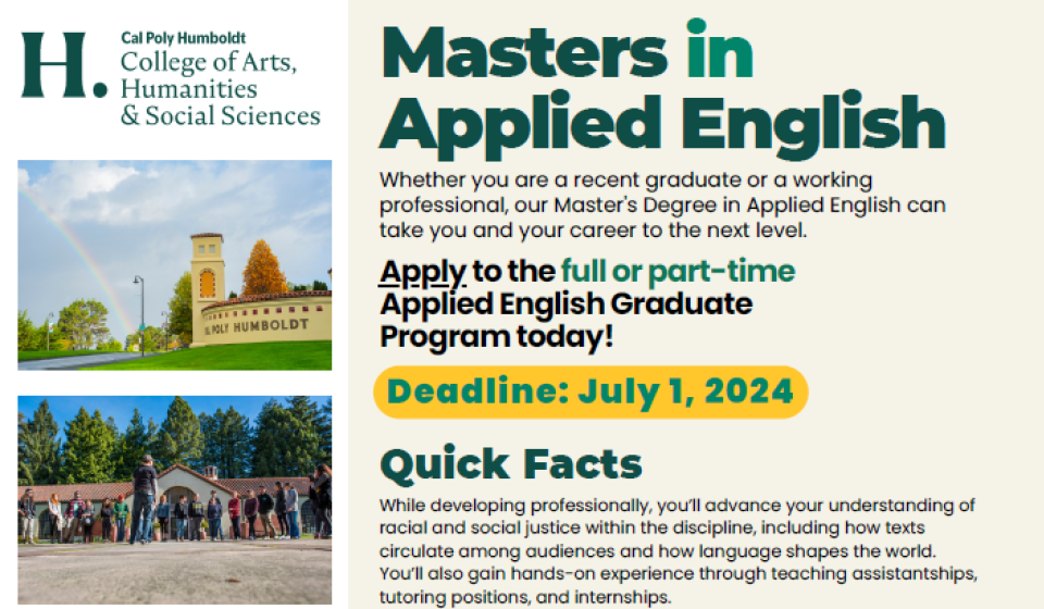 Masters in Applied English Grad Program